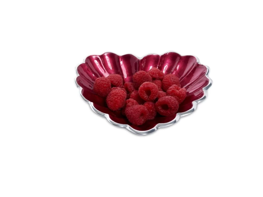 Julia Knight 7-Inch Heart-Shaped Pomegranate Decorative Bowl