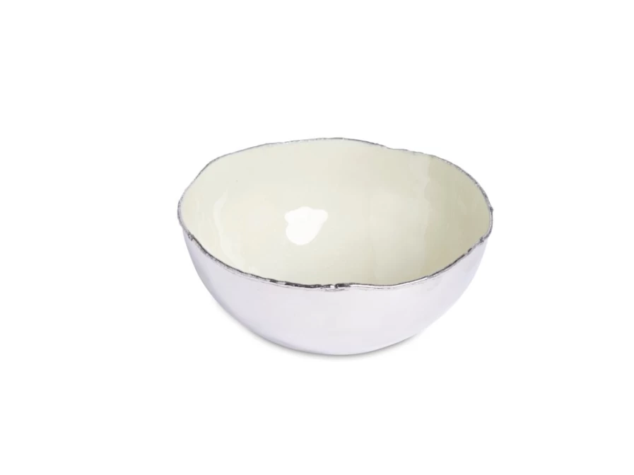 Julia Knight 6-Inch Cascade Cloud Design Ceramic Bowl - Handcrafted Decorative Serving Bowl