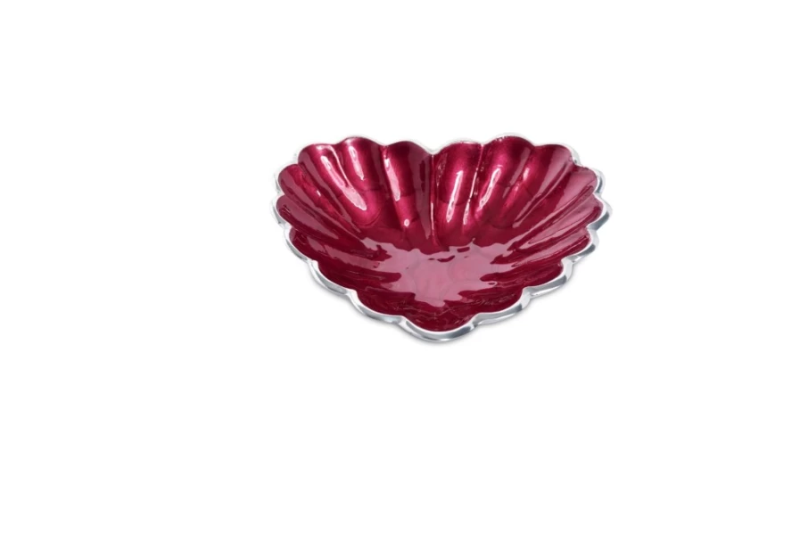 Julia Knight 7-Inch Heart-Shaped Pomegranate Decorative Bowl