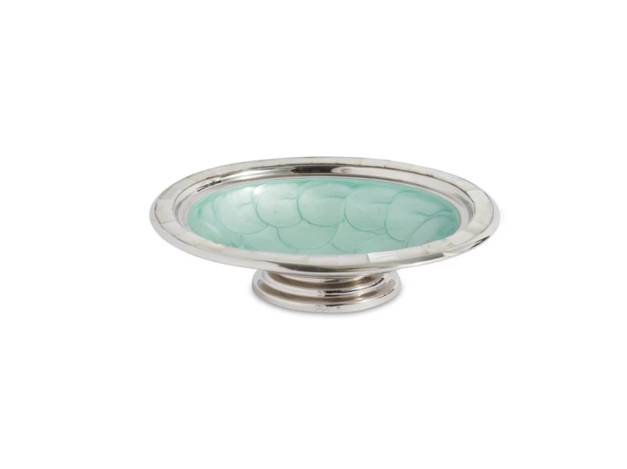 Julia Knight Classic 7-Inch Aqua Soap Dish for Bathroom – Durable Plastic Soap Tray with Drain Holes