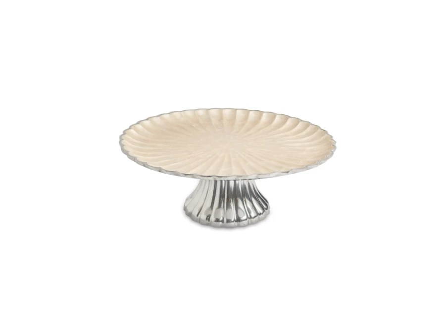 Julia Knight 14" Peony Snow Cake Stand for Wedding & Party Decor