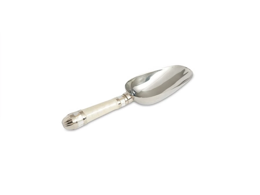 Julia Knight Premium Classic Ice Scoop for Snow and Cocktails - Stainless Steel with Ergonomic Handle