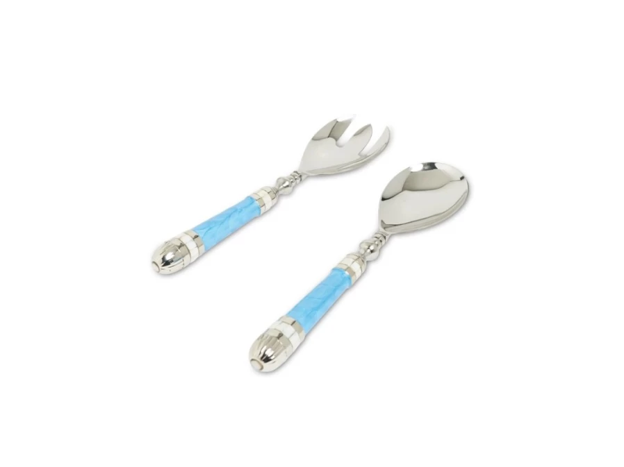Julia Knight Classic Azure Salad Serving Set - Elegant Tableware for Fresh Dining