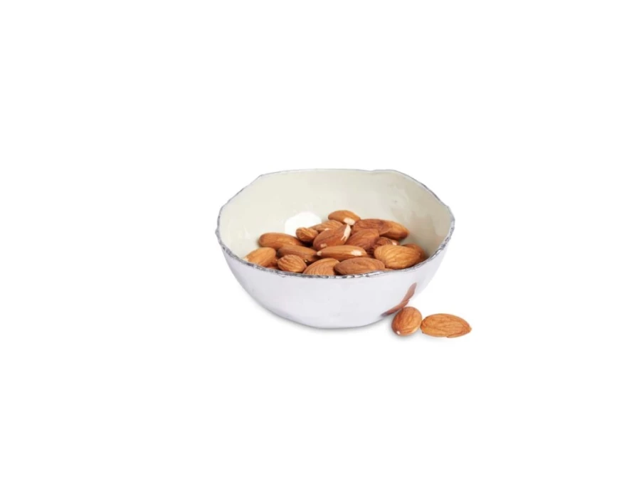 Julia Knight 4-Inch Cascade Bowl in Cloud White - Elegant Ceramic Serving Dish