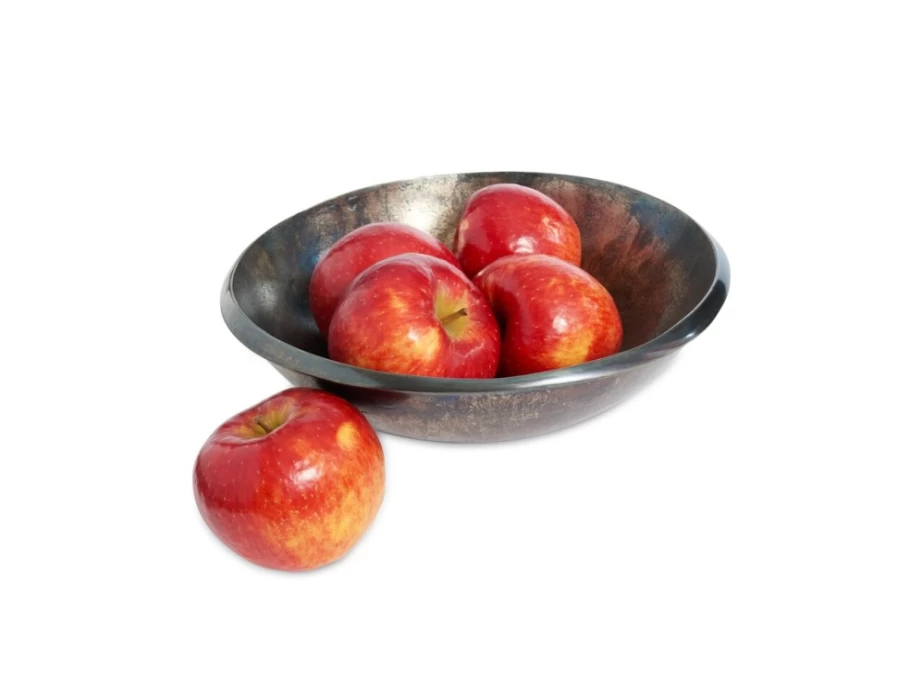 Julia Knight 11-Inch Steel Blue Eclipse Bowl – Handcrafted Ceramic Serving Dish