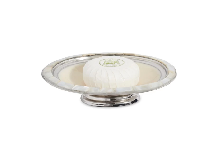 Julia Knight Classic 7-Inch Snow White Soap Dish for Bathroom Decor