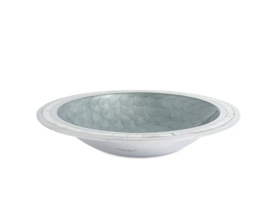 "Julia Knight Platinum Classic 15-Inch Round Bowl – Elegant Dining Serveware"