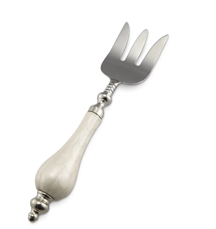 Julia Knight Premium Peony Meat Fork - Elegant Snow Design for Fine Dining