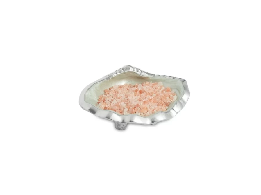 Julia Knight 5" Tahitian Clam Petite Bowl with Hydrangea Floral Design