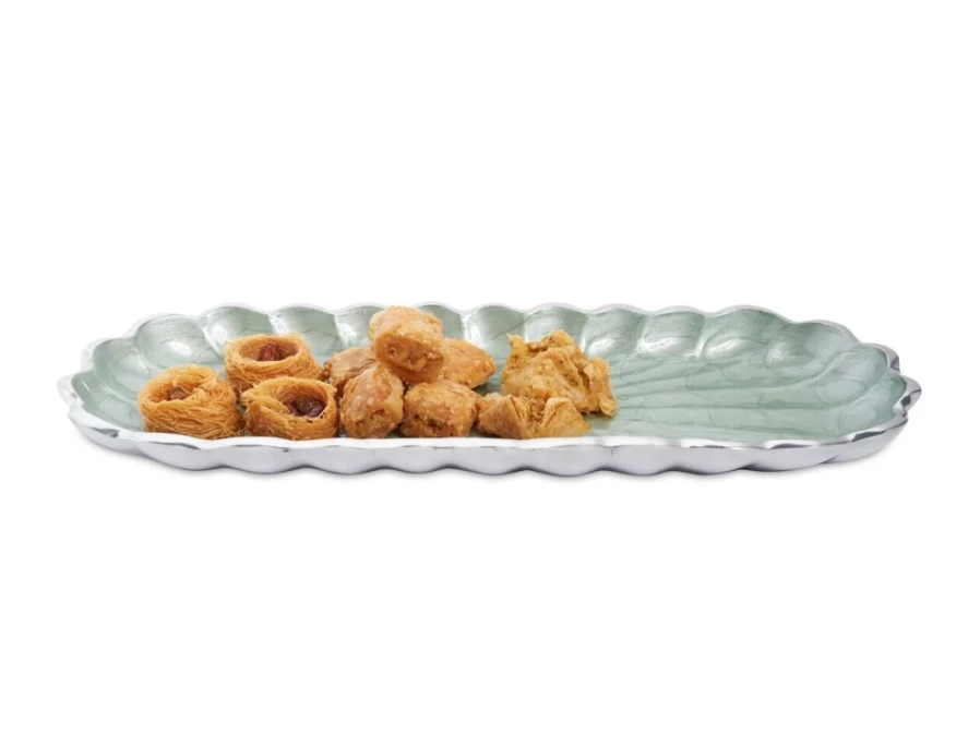 Julia Knight 14" Floral Rectangular Tray - Peony & Hydrangea Design