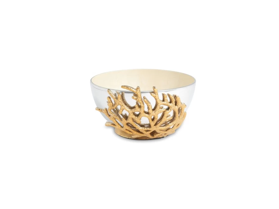 Julia Knight 7.5-Inch Coral Snow Themed Decorative Bowl