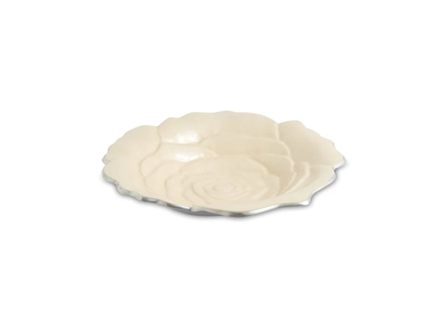 Julia Knight 12-Inch Rose Decorative Bowl for Snowflake Display - Elegant Home Decor