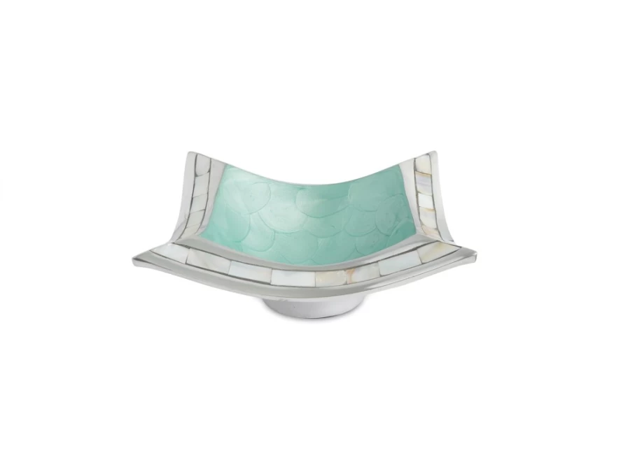 Julia Knight 6.5-Inch Aqua Blue Pagoda Bowl - Classic Ceramic Serving Bowl for Asian Decor