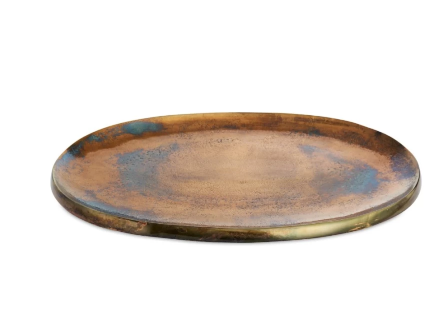Julia Knight 15" Bronze Eclipse Serving Platter - Elegant Dining & Entertaining Dish