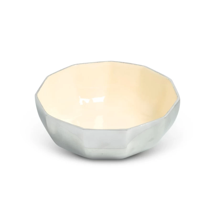 Julia Knight Astra 8-Inch Snow Bowl - Elegant Ceramic Serving Bowl for Winter Decor & Dining