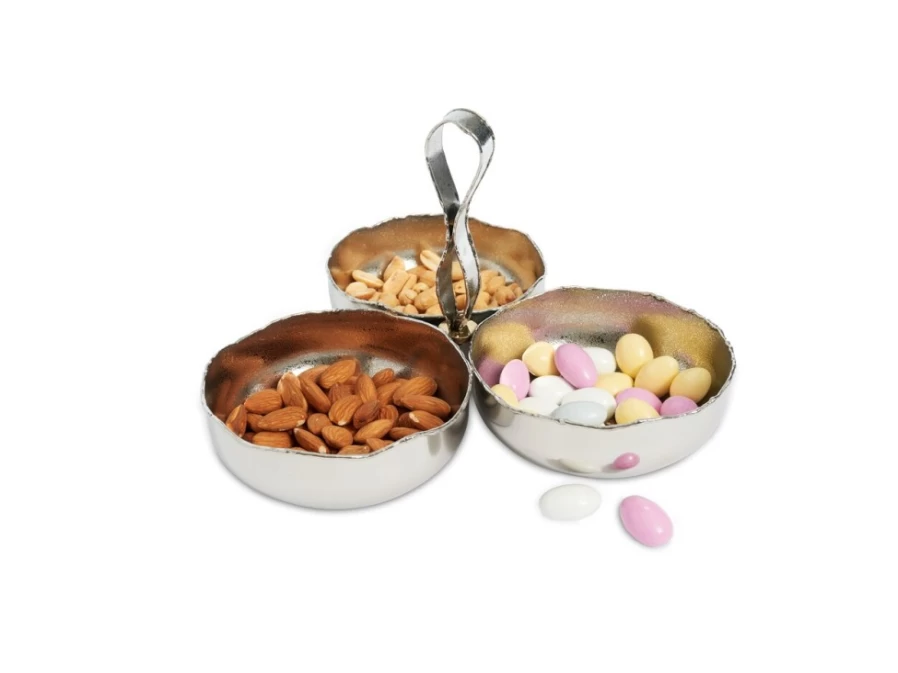 Julia Knight 3-Tier Frosted Glass Serving Tray - Cascade Design for Elegant Entertaining