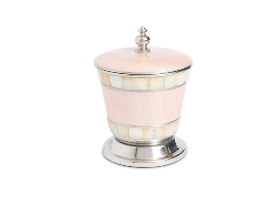 Julia Knight 5.5" Pink Ice Classic Covered Canister - Vintage Kitchen Storage Jar