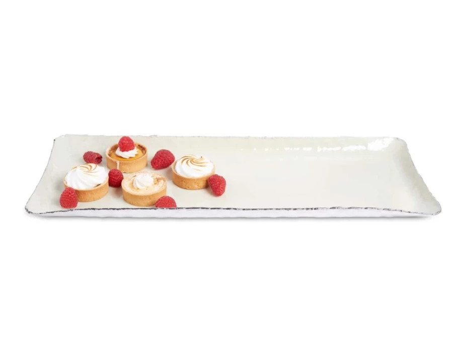 Julia Knight 17-Inch Rectangular Cascade Cloud Serving Tray