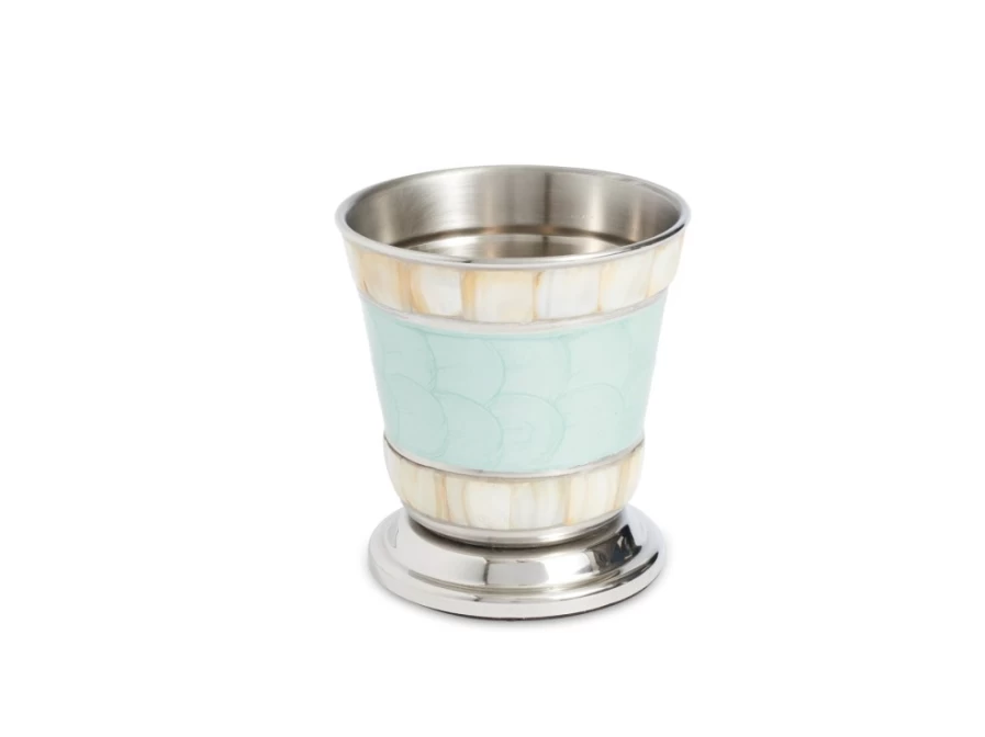 Julia Knight Classic 4.5" Aqua Tumbler - Insulated Stainless Steel Cup with Lid