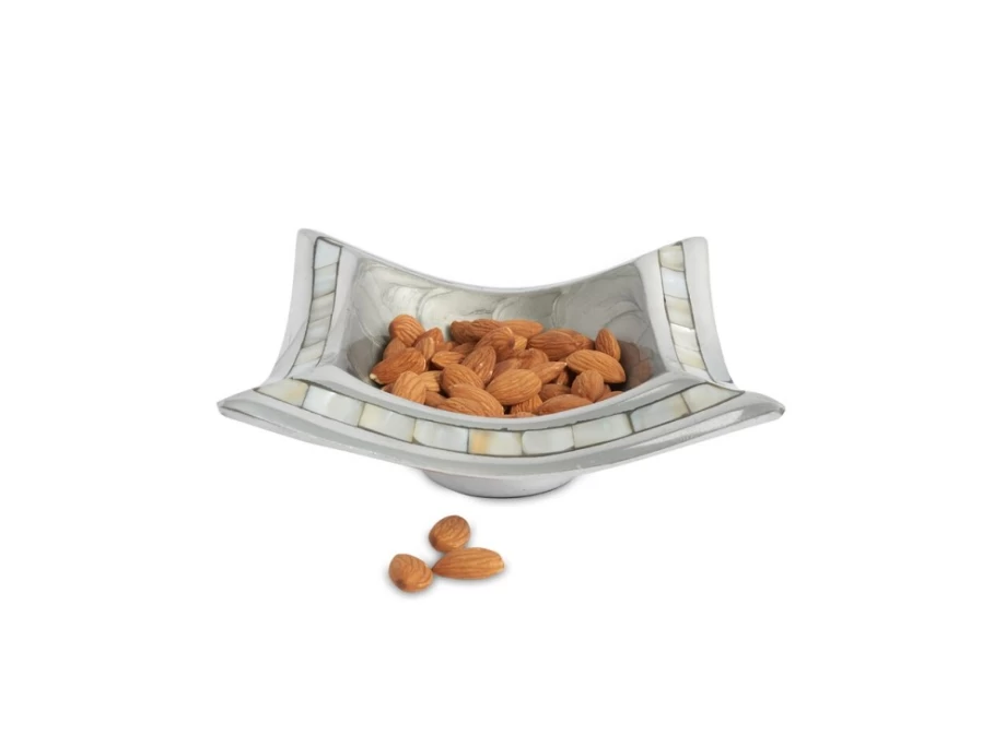 Julia Knight 6.5" Platinum Pagoda Bowl - Classic Elegant Tableware