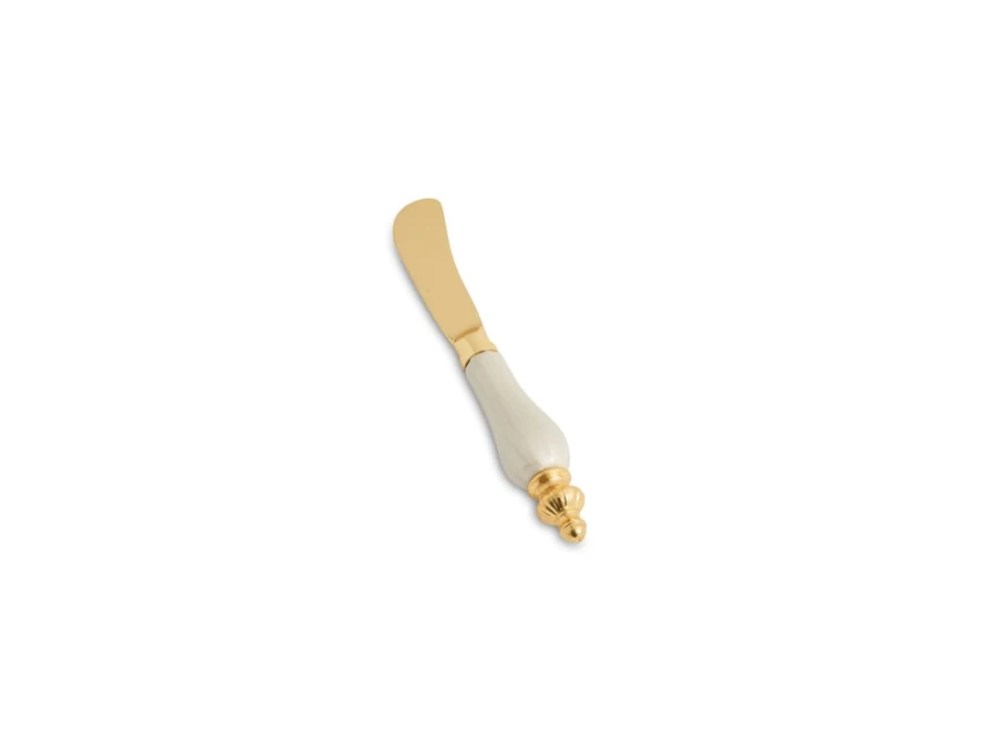 Julia Knight Gold Peony Spreader Knife - Elegant Floral Cake Decorating Tool for Snow-Like Finishes