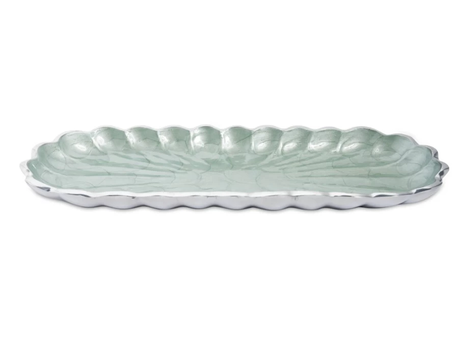 Julia Knight 14" Floral Rectangular Tray - Peony & Hydrangea Design