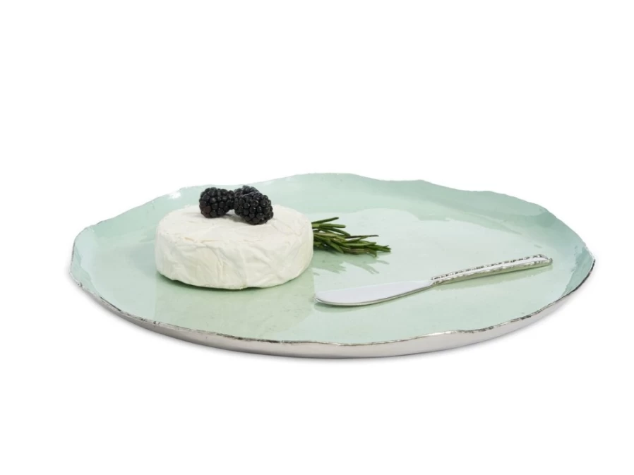 Julia Knight 13-Inch Round Surf-Themed Decorative Tray