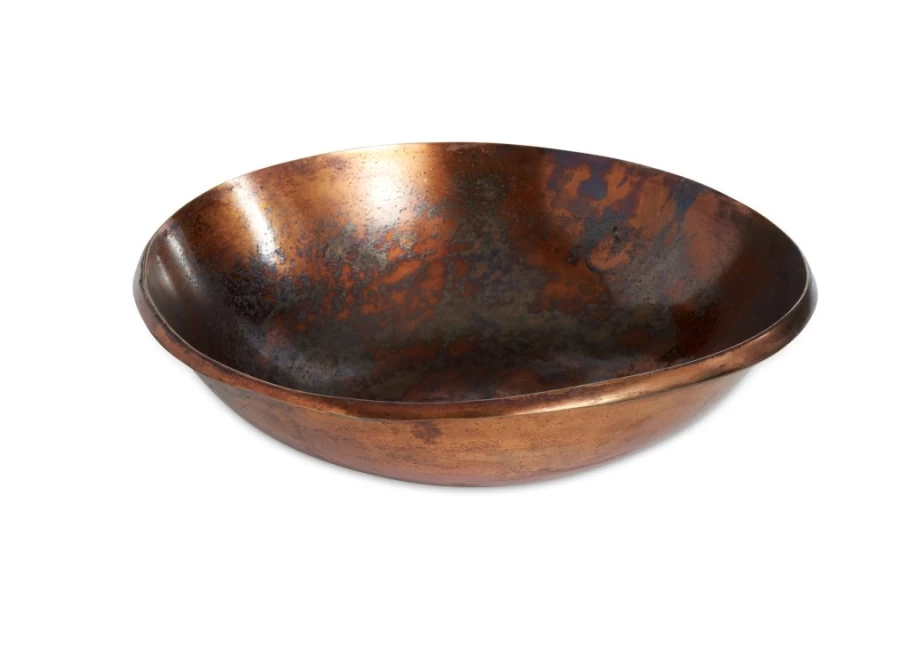 Julia Knight 13" Bronze Eclipse Bowl - Handcrafted Decorative Serving Bowl