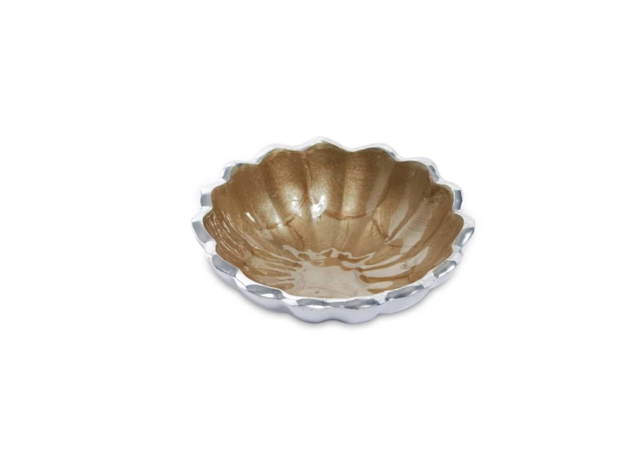Julia Knight 4" Petite Bowl - Elegant Toffee-Colored Peony Design for Home Decor