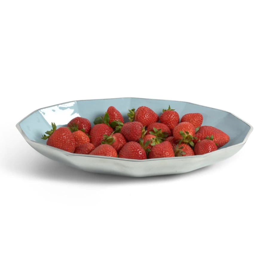 Julia Knight 16-Inch Glacial Blue Oval Serving Bowl – Astra Collection