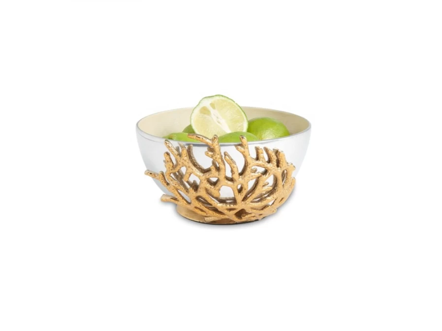 Julia Knight 7.5-Inch Coral Snow Themed Decorative Bowl
