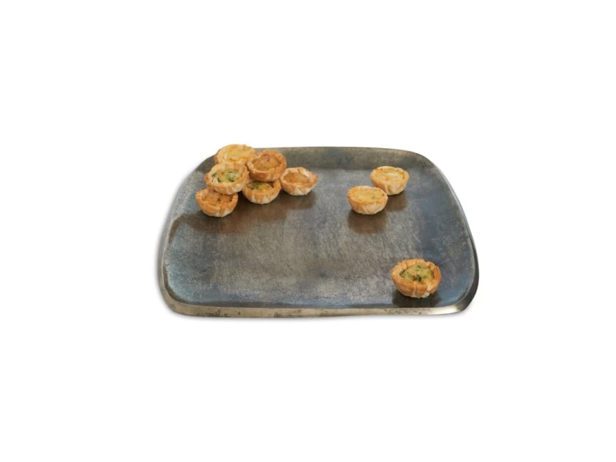 Julia Knight 12-Inch Stackable Steel Blue Square Plastic Tray – Eclipse Collection