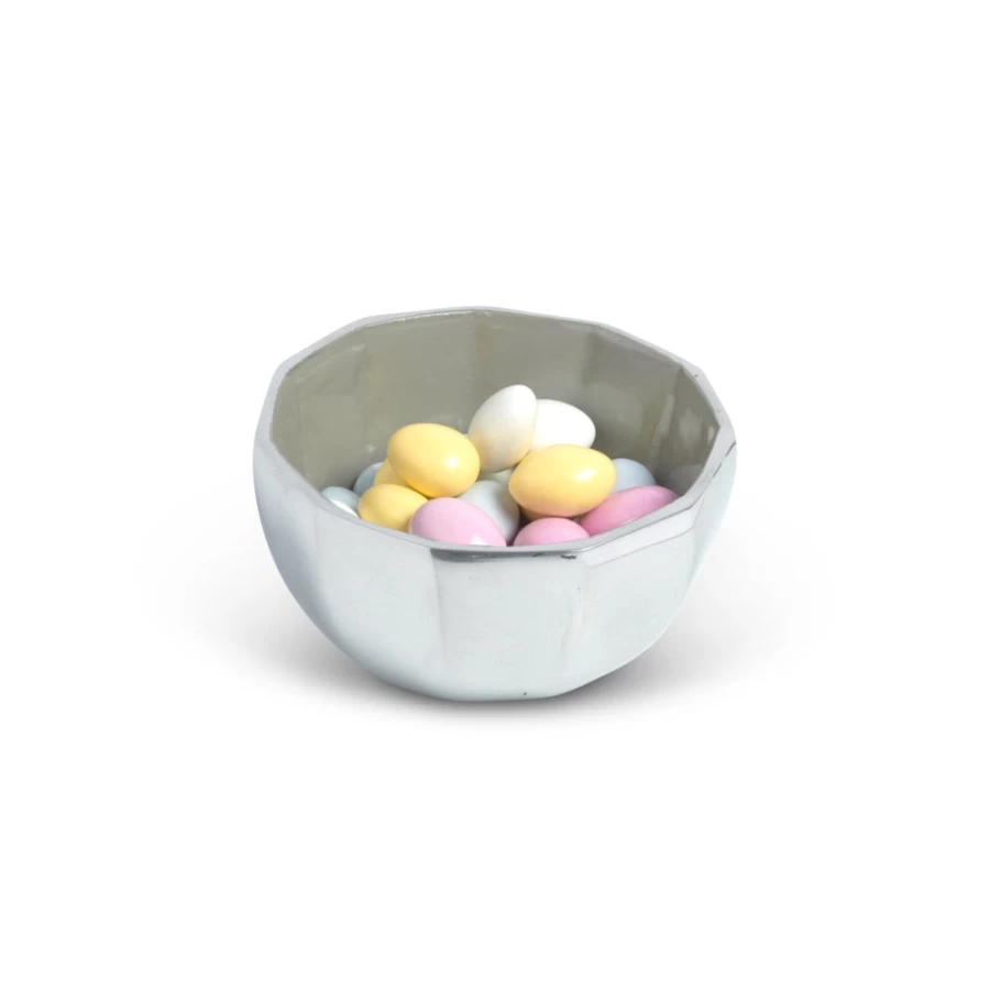 Julia Knight Astra 4" Platinum Bowl - Elegant Small Serving Bowl for Dining & Decor