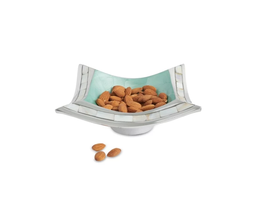 Julia Knight 6.5-Inch Aqua Blue Pagoda Bowl - Classic Ceramic Serving Bowl for Asian Decor
